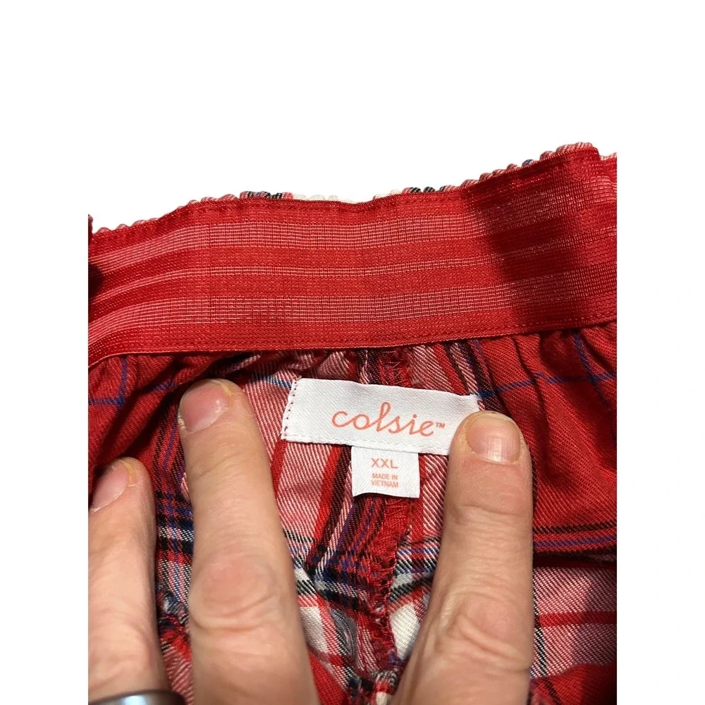 Colsie‎ Red Plaid Flannel Pajama Pants Lounge Bottoms XXL